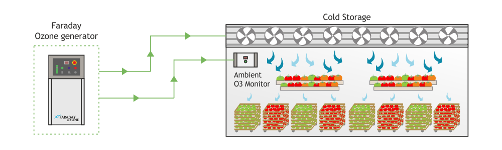 Ozone treatment in Cold Storage diagram Faraday Crystal ozone-treatment-in-cold-storage-diagram-faraday-ozone-india