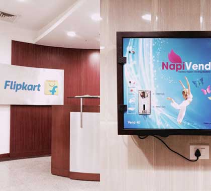 Flipkart Delhi napkin-vending-machine-flipkart-delhi
